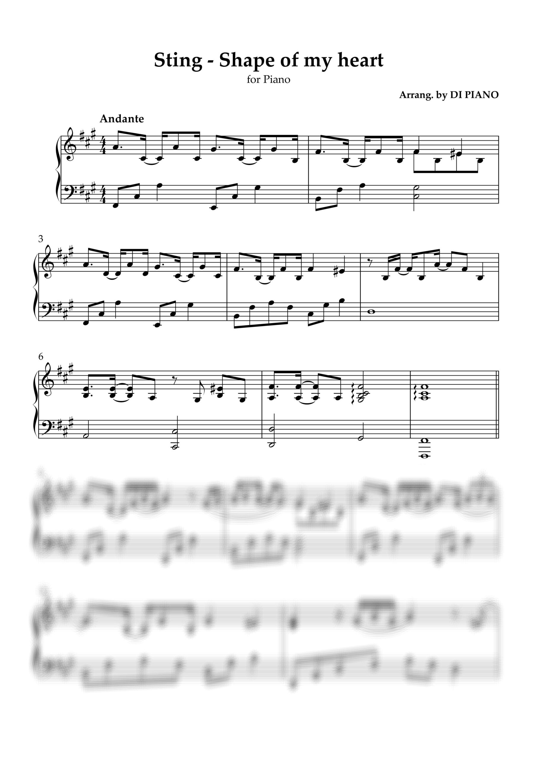 Sting - Shape of my heart (cover by avi piano) - Full Score_page-0001